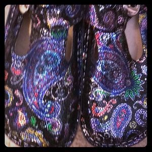 Algeria multi colored slip on mule clog shoes